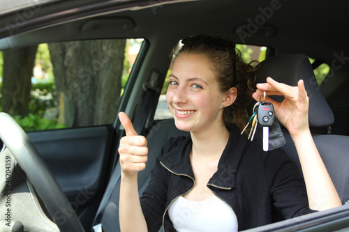 Photo: Proud teen driver Proud teen driver
