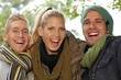 Photo: Closeup portrait of attractive smiling people Closeup portrait of attractive smiling people