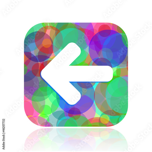 Illustration: arrow left icon arrow left icon