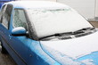 canvas print picture - Auto mit Schnee