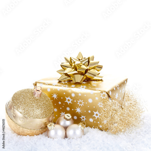 Photo: Goldene Weihnachtsdekoration Goldene Weihnachtsdekoration