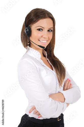 Photo: Isolated business woman Isolated business woman