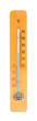 The thermometer made of wood isolated