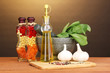 Set of ingredients and spice for cooking