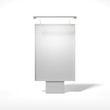 Blank street advertising billboard