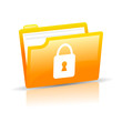 Vector data security icon