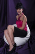 Photo: femme brune souriante femme brune souriante