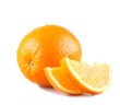 Orange With Two Slices