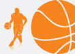 Basketball background - vector illustration