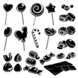 candies and chocolate set. Vector