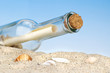 gestrandete Flaschenpost