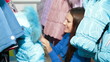 Shopping For Winter Clothes in Clothing Store