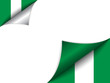 Nigeria Country Flag Turning Page