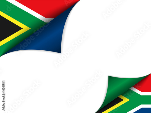 Vector: South Africa Country Flag Turning Page South Africa Country Flag Turning Page