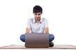 Photo: Happy young man surfing the internet Happy young man surfing the internet