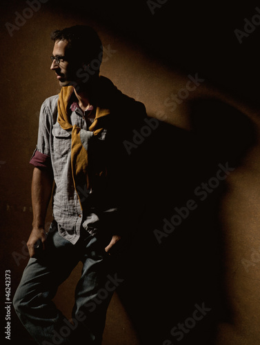 Photo: serious man thinking serious man thinking