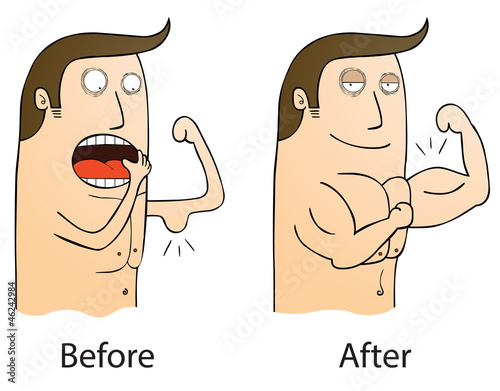 Vector: before and after before and after