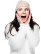 Photo: Young woman is screaming - isolated Young woman is screaming - isolated