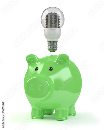Illustration: Sparschwein LED Sparschwein LED