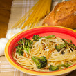 Photo: Traditional Italian meal of spaghetti with broccoli Traditional Italian meal of spaghetti with broccoli