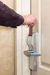Man opening door with keyless entry card