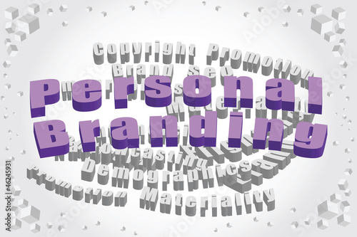 Illustration: personal branding tag cloud personal branding tag cloud
