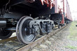 Freight train in perspective