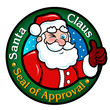 Vector: Santa Claus, Seal of Approval Santa Claus, Seal of Approval