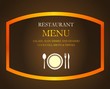 Brown restaurant template