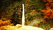 waterfall in autumn