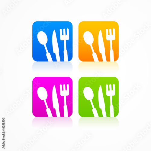 Vector: Abstract set kitchen sign logo Abstract set kitchen sign logo