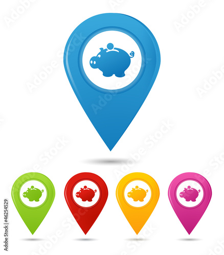 Vector: Puntatore Salvadanaio Puntatore Salvadanaio