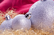 Weihnachtskugeln  mit Lametta