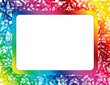 Vector: Abstract Spectrum Star Frame Abstract Spectrum Star Frame