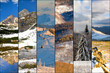 winter colors mountain collage