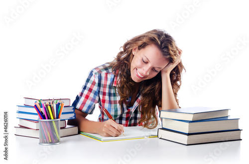 Photo: Student preparing for the exams Student preparing for the exams