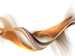 Elegant gold fractal waves
