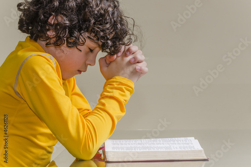 Photo: Young Boy Praying Young Boy Praying