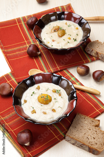 Photo: Chestnut Kohlrabi Soup Chestnut Kohlrabi Soup