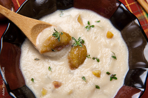 Photo: Chestnut Kohlrabi Soup Chestnut Kohlrabi Soup