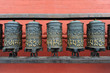 Buddhist prayer wheels