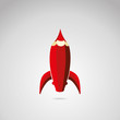 rocket shaped pencil