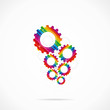 colorful gear background