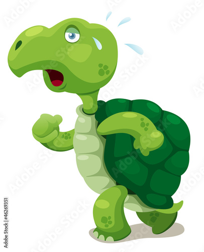 Vector: llustration of turtle walking Vector llustration of turtle walking Vector