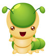 illustration of Cartoon worm vector