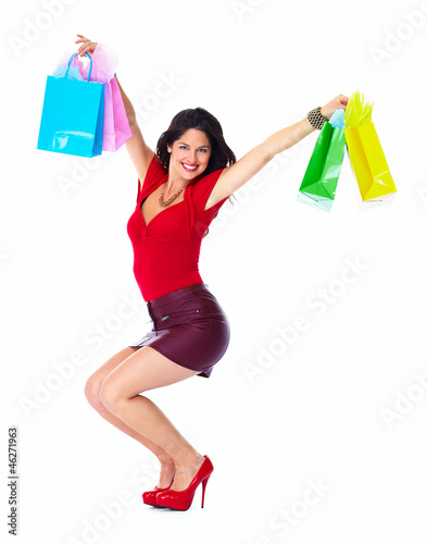 Photo: Shopping woman. Shopping woman.