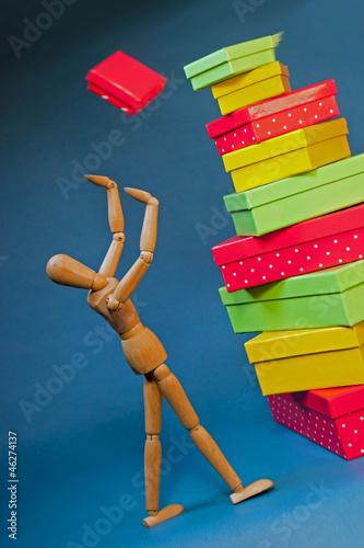 Photo: Fallendes Geschenk, h. Fallendes Geschenk, h.