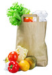 food in a paper bag