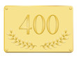 Plaque commémorative 400