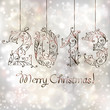 Vektor: Christmas background. 2013 year Christmas background. 2013 year
